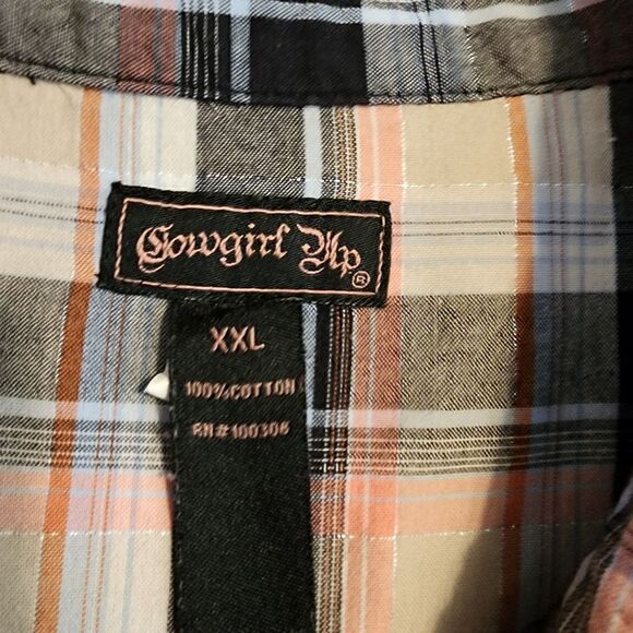 Cowgirl Up Womens Western Snap Front Shirt Size XXL - Picture 9 of 10